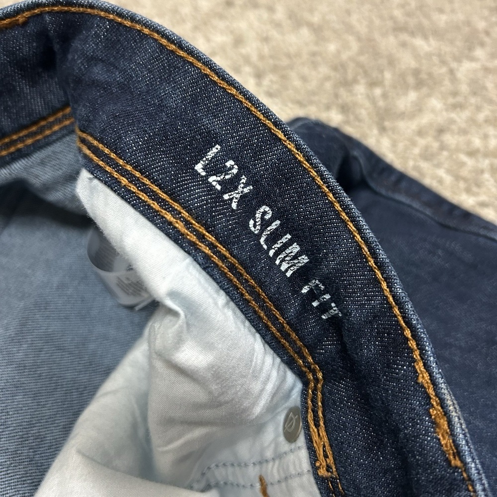 DU/ER L2X Slim Fit Jeans Mens 36X30 (Fits 36X29) Blue Denim Flex Waist DUER - Picture 11 of 13